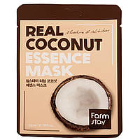 Тканевая маска с экстрактом кокоса Real Coconut Essence Mask - FARMSTAY