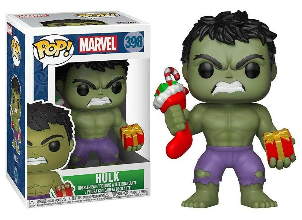 Фігурка Funko Pop Фанко Поп Марвел Святковий Халк Marvel Holiday Hulk 10 см H H 398