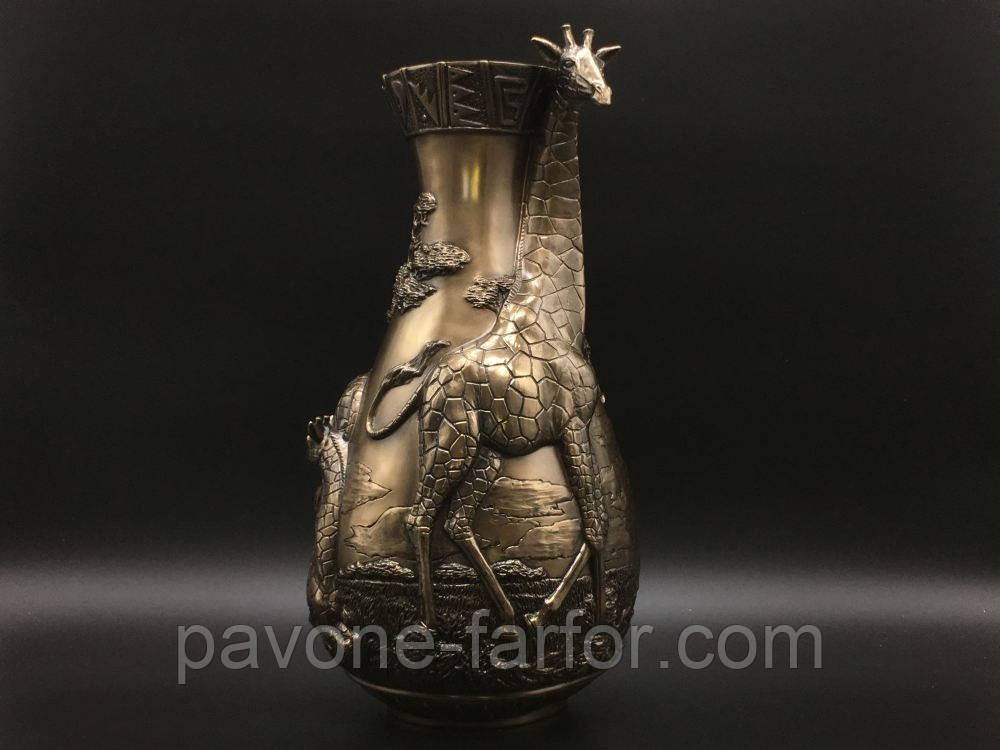 Колекційна ваза декоративна Veronese "Жирафи" (44 см) 72002V1