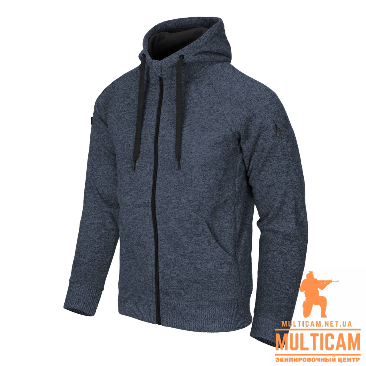 Кофта худі Helikon-Tex® Covert Hoodie (FullZip)® - Blue Melange