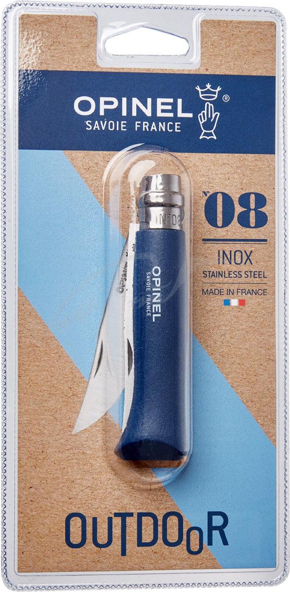 Нож Opinel №8 Inox темно-синий (блистер)