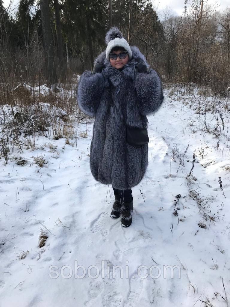 Фотовідлік і відгук від покупця, шуба з чорнобурки, фото 1