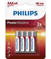 Батарейки PHILIPS LR03 ALKALINE POWER AAA 1.5 V