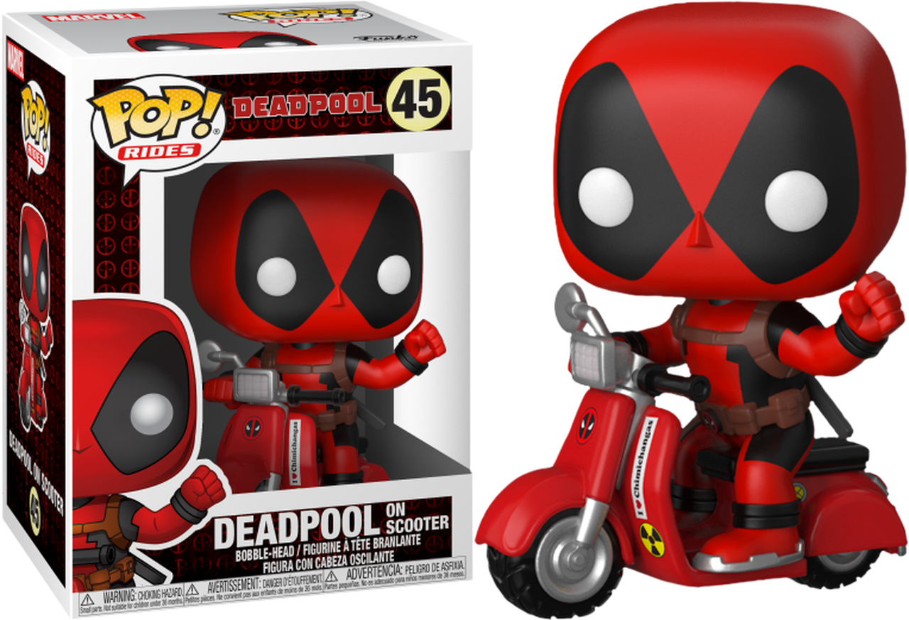 Фігурка Funko Pop Фанк Поп Deadpool on scooter Дедпул на скутері 10см DP48, фото 1