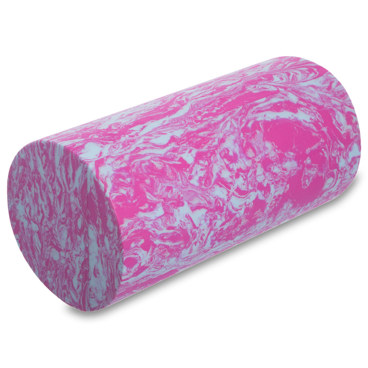 Масажний ролик ролер гладкий Foam Roller Zelart 30x15 см FI-1731 Pink-Blue
