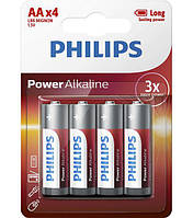 Батарейки PHILIPS R06 POWER ALKALINE AA 1.5V