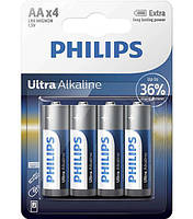 Батарейки PHILIPS R06 ULTRA ALKALINE AA 1.5V