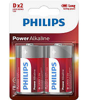 Батарейки PHILIPS LR20 POWER ALKALINE D 1.5V