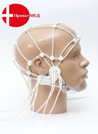 Шолом для ЕЕГ електродів підборіддя на липучці (силікон) дорослий