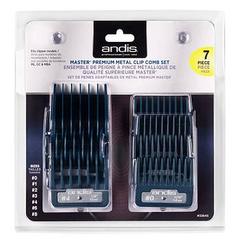 Набор насадок Andis Master Premium Metal Clip Combs, 7шт (AN 33645)