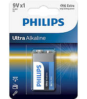Батарейка PHILIPS 6LR61 КРОНА ULTRA ALKALINE 9V