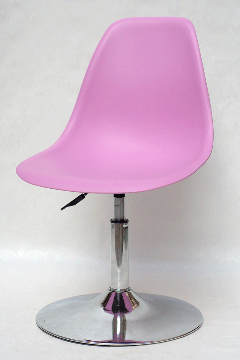 Стілець на поворотній нозі на млинці Nik CH-BASE ліловий 60, Charles and Ray Eames, фото 1