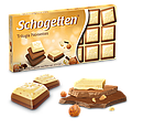Schogetten Trilogia мікс білого та молочного шоколаду зі шматочками лісового горіху 100 грамів, фото 2