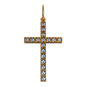 Крест серебряный Ряд Камней - фото 2 - id-p138187538