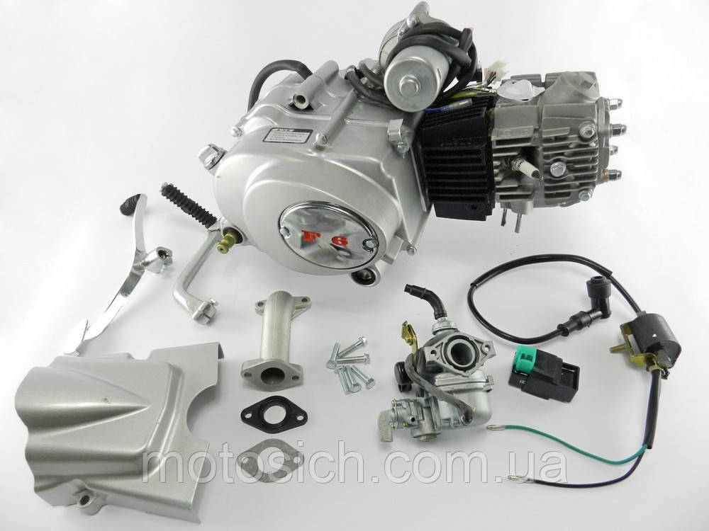 Двигун Дельта/Альфа/Актив 110cc, автомат +карбюратор+вс+котушка
