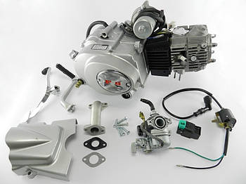 Двигун Дельта/Альфа/Актив 110cc, автомат +карбюратор+вс+котушка