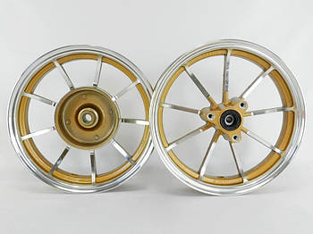 Диски Yamaha 2,15-10 титановые передний+ задний (золото)