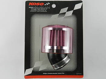 Фільтр нульовик ø-35мм, 45º з рожевим ковпаком KOSO (Тайвань)