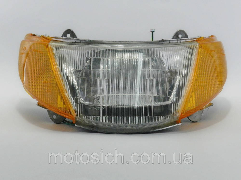 Фара в зборі Suzuki Lets-1 (з жовтими поворотниками)