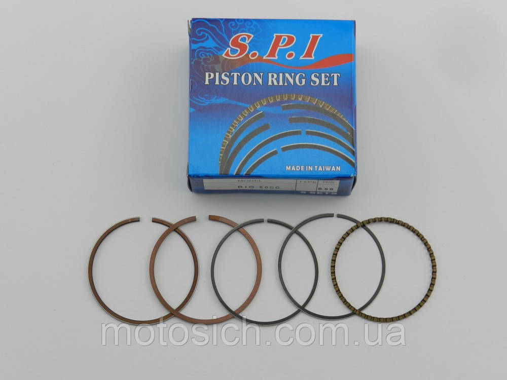 Кільця 4т, ø-52,4 мм, GY6-125сс/Дельта/Альфа /Актив 110/125 cc, SPI (тайвань), фото 1