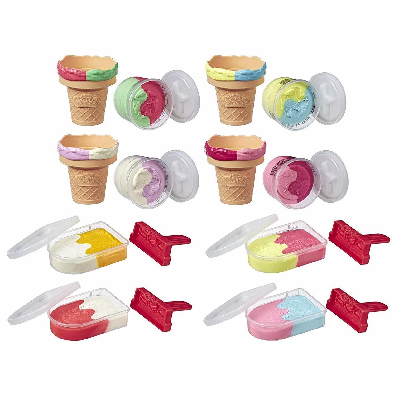Ігровий набір Морозиво Play-Doh Ice Pops Cones Freezer Plus