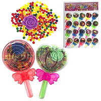 Гідрогелева іграшка з трояндою Цукерка на паличці 20 шт