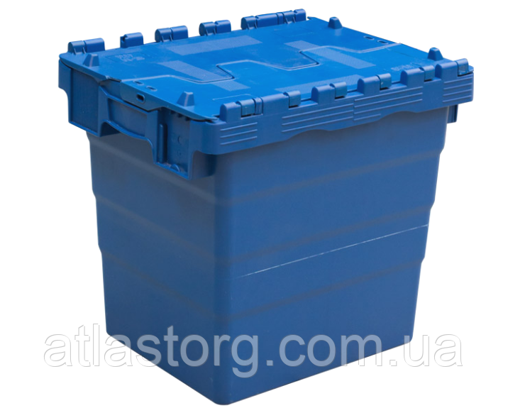 Пластиковый контейнер с крышкой SPKM 4336 (300х400хН365мм) объем 32.0 л - фото 1 - id-p1117641573