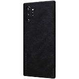 Nillkin Samsung Galaxy Note 10+ Qin leather Black case Шкіряний Чохол Книжка, фото 4