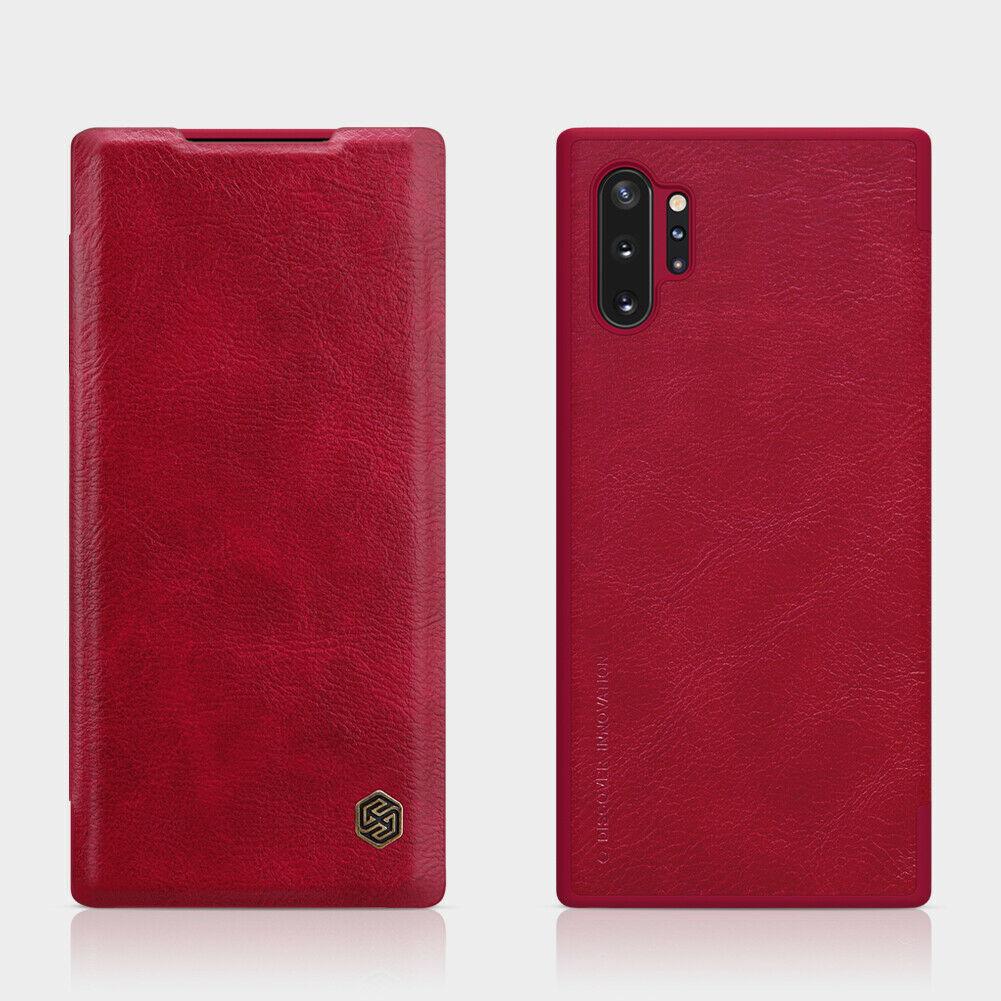 Nillkin Samsung Galaxy Note 10+Qin Red leather case Шкіряний Чохол Книжка