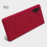 Nillkin Samsung Galaxy Note 10+Qin Red leather case Шкіряний Чохол Книжка, фото 5
