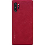 Nillkin Samsung Galaxy Note 10+Qin Red leather case Шкіряний Чохол Книжка, фото 3