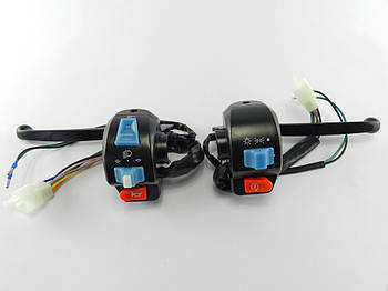 Блок кнопок з ручками Yamaha/2т Stels, (передній/задній гальмівний барабан), пара