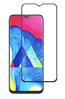 Захисне скло для Samsung A105 Galaxy A10 (2019) Full glue, 21D (0.1 мм з олеофобним покриттям), колір чорний