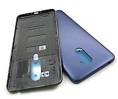 Задня кришка для Xiaomi Pocophone F1, синя, Steel Blue, оригінал