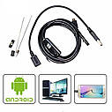Ендоскоп 2in1 c камерою: Ø7 мм 2 метри. Бороскоп для Android / PC. inscam / AN98, фото 4