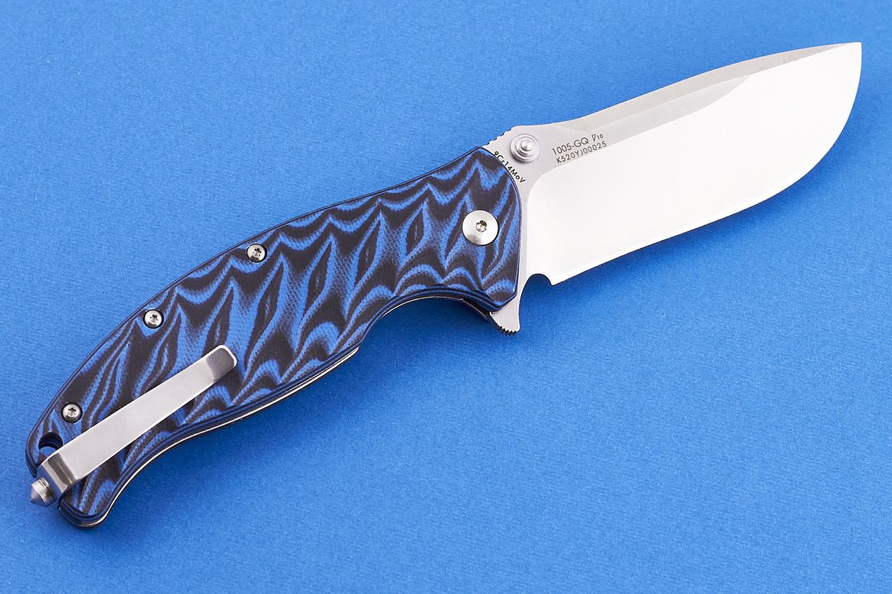 Складаний ніж від SAN REN MU KNIVES, потужний клинок, і масивна, надійна рукоять, і, особливо, запобіжник