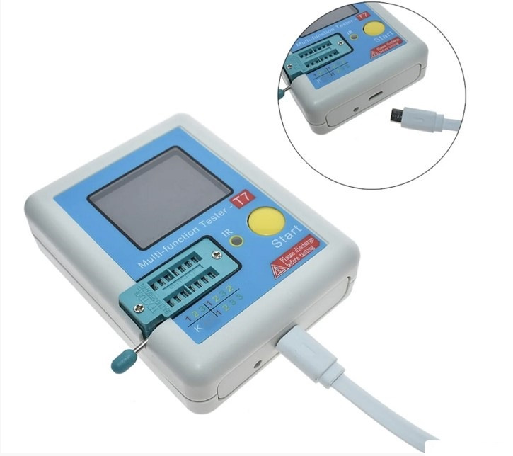 Мультиметр тестер напівпровідників ESR LCR великий LCD РК LCR-T7