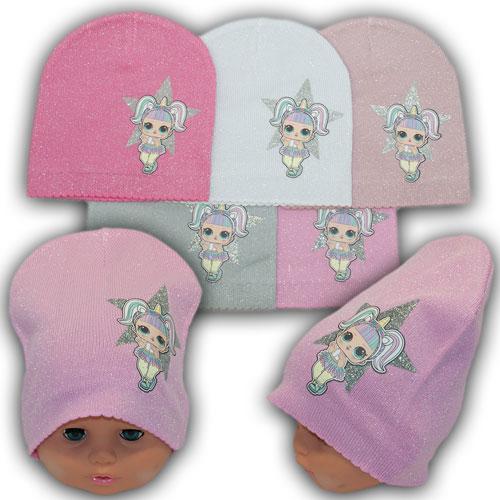 Весняні дитячі шапки LOL з ниткою люрекс Весняні дитячі шапки LOL з ниткою люрекс