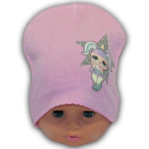 Весняні дитячі шапки LOL з ниткою люрекс Весняні дитячі шапки LOL з ниткою люрекс