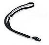 Текстильний шнурок для бейджа чорний із пластиковим затискачем DURABLE, фото 2