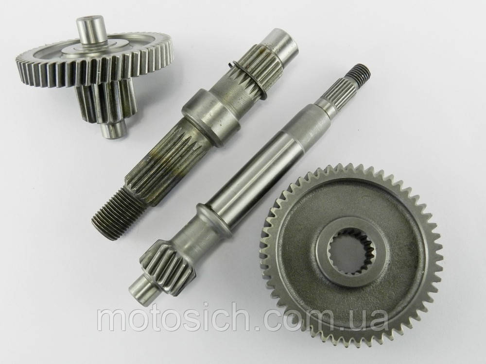 Редуктор 4т GY6-50/60/80сс, (1 амортизатор)