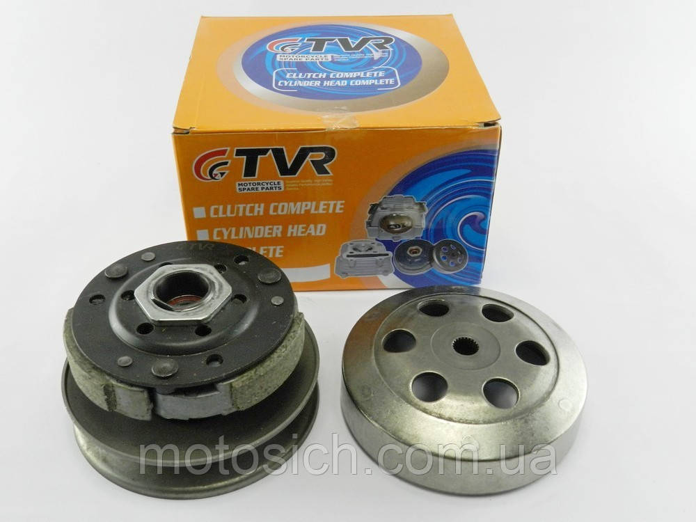 Сцепление Honda Dio/ZX 34/35/Lead/4т GY6-50/80сс 139QMB (в сборе с чашкой) TVR - фото 1 - id-p1117560629