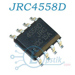 JRC4558D двоканальний операційний підсилювач SOP8