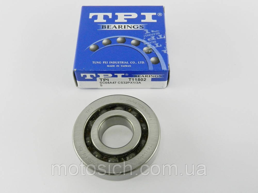 Підшипник колінвалу SC04A47... (20*52*12) TPI, Honda 18/27, Honda Lead