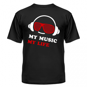 Футболка My music my life