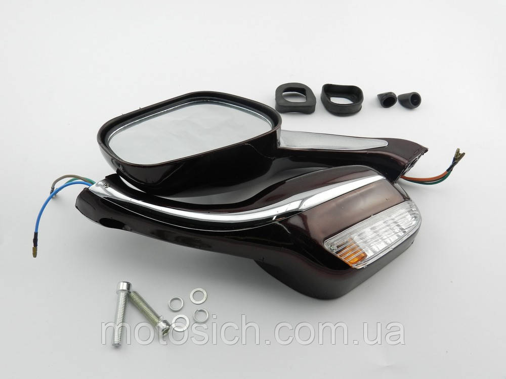 Дзеркала з поворотом мерс бордові різьблення M8, фото 1