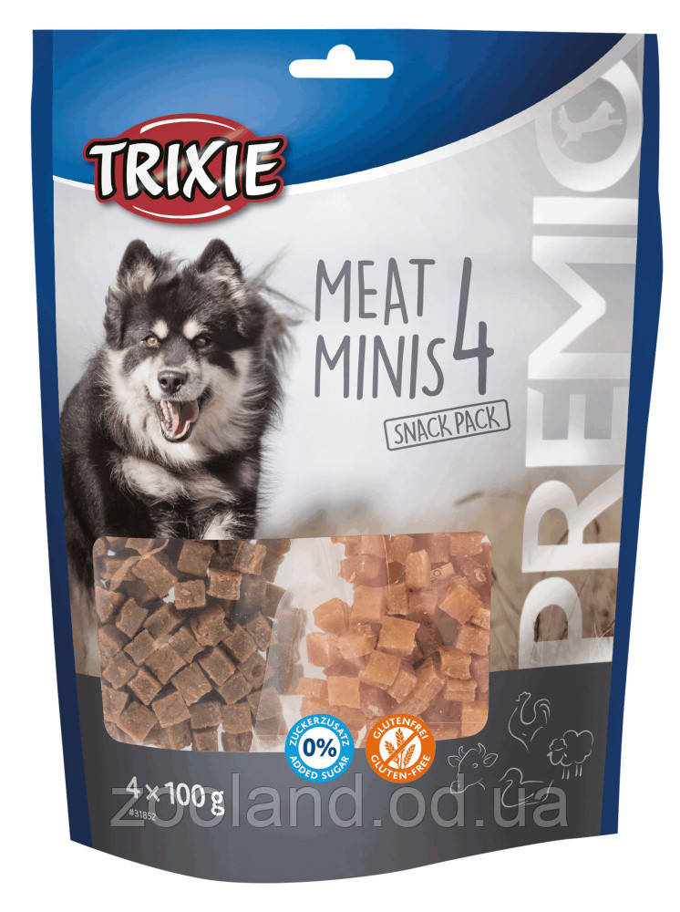31852 Trixie Premio 4 Meat Minis лакомство для собак, 4x100 гр