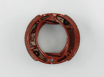 Колодки барабанного гальма Honda Lead 50/90/Дельта/GY6-50/ 60/80/Альфа/Актив (пружина коса)