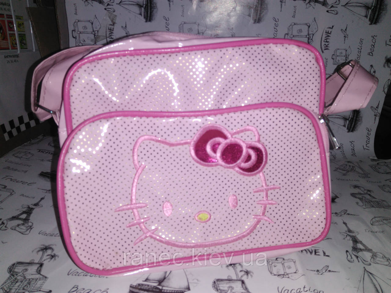Уцінка ( недоліки видно на фото ) дитяча Сумка , рожева Hello Kitty к. 10285