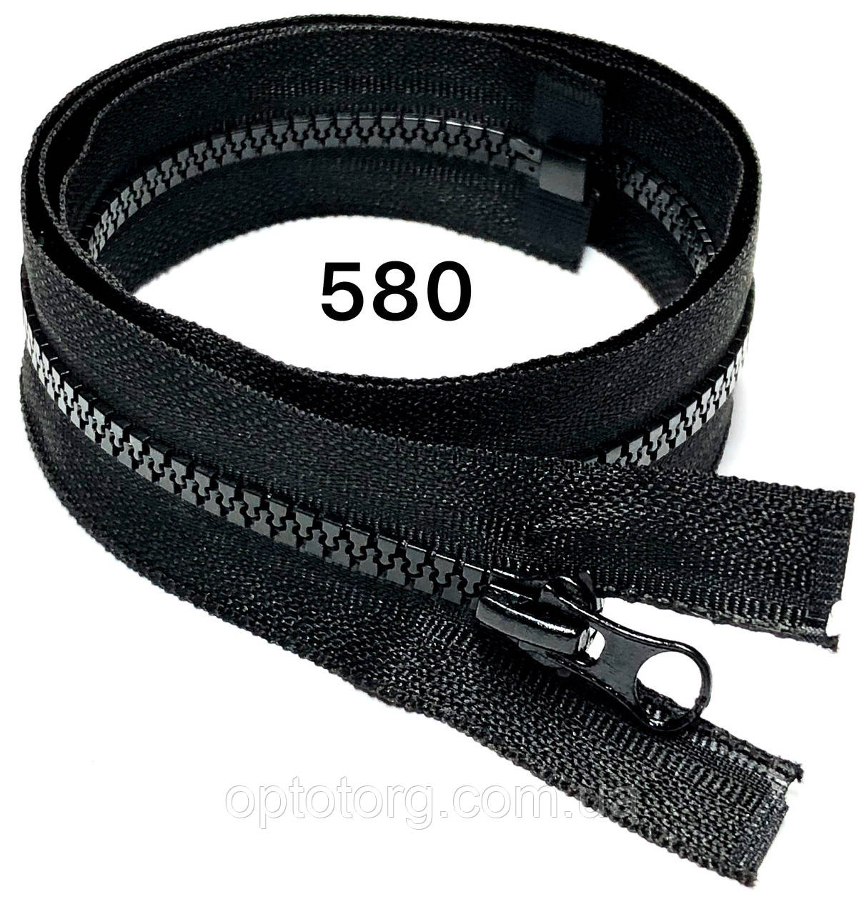 Чорна блискавка 60см №5 тракторна центральна з одним бігунком